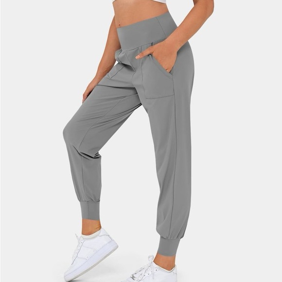 HALARA Pants - 210.- High Waisted Plain Side Pocket Joggers